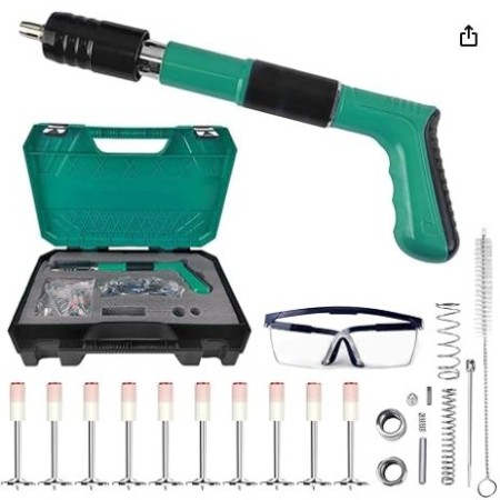 Nail Tool With 100pcs Nails Adjustable Manual Air Stapler