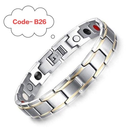 VN Titanium Silver Bracelet B-26