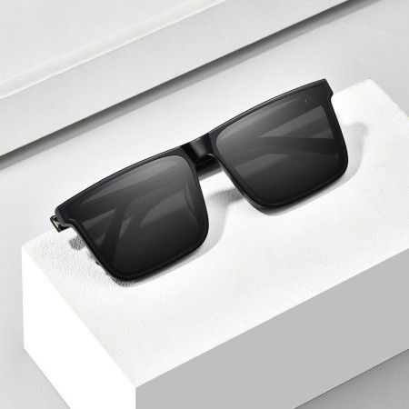 Double Poly Sunglass Black